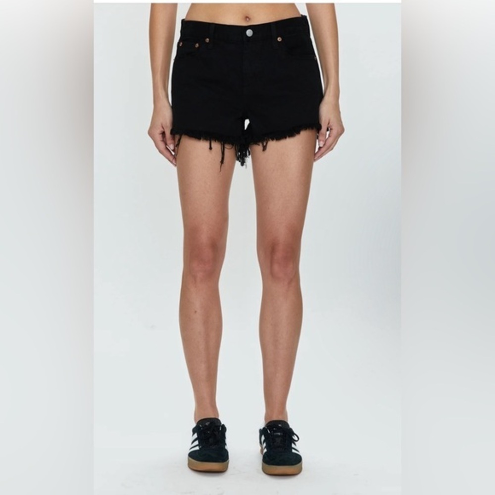 NWOT GIGI LOW RISE SHORT - BLACK OVERDYE